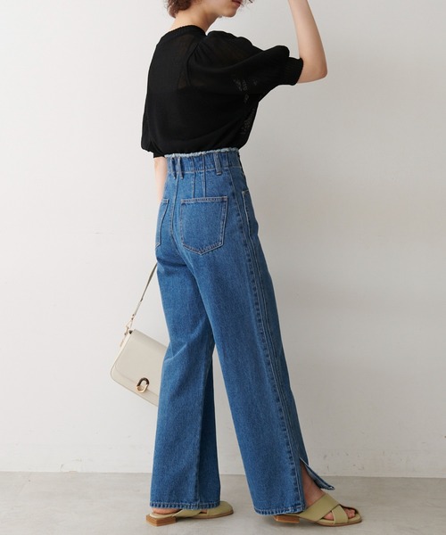 FREE'S MART（フリーズマート）の「◆7G天竺ボリュームスリーブニット（ニット/セーター・レディース・ホワイト/ブラック/オレンジ/グリーン・FREE）」の20枚目の写真