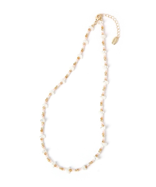 LEPSIM(レプシィム)の「アソートビーズネックレス 275946(ネックレス・レディース・マルチ/ピンク/ゴールド・ONE SIZE)」の1枚目の写真