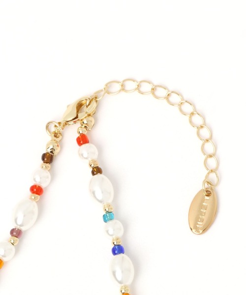 LEPSIM(レプシィム)の「アソートビーズネックレス 275946(ネックレス・レディース・マルチ/ピンク/ゴールド・ONE SIZE)」の9枚目の写真