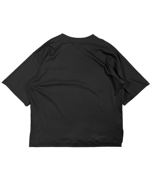 FORTUNA HOMME（フォルトゥナオム）の「FORTUNAHOMME Supima Higauge Pont-Tee（Tシャツ/カットソー・メンズ・ブラック/ホワイト・1/2）」の4枚目の写真