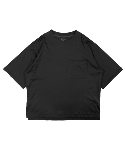 FORTUNA HOMME（フォルトゥナオム）の「FORTUNAHOMME Supima Higauge Pont-Tee（Tシャツ/カットソー・メンズ・ブラック/ホワイト・1/2）」の3枚目の写真