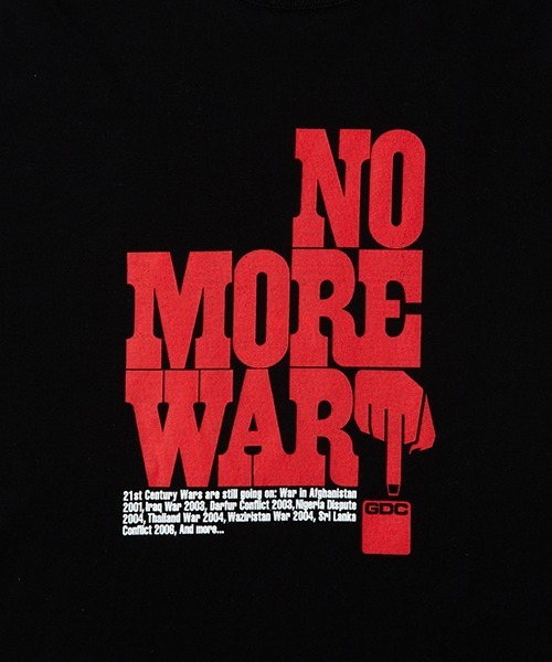 GDC（ジーディーシー）の「NO MORE WAR TEE（Tシャツ/カットソー・メンズ・ホワイト/ブラック・SMALL/MEDIUM/LARGE/X-LARGE）」の8枚目の写真