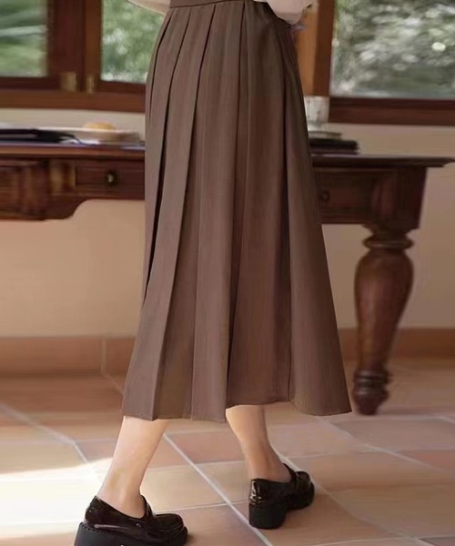 SAISON DE PAPILLON(セゾンドパピヨン)の「インバーテッドプリーツスカート(スカート・レディース・ブラウン/ベージュ/ブラック/グレー・M/XL/S/L)」の14枚目の写真