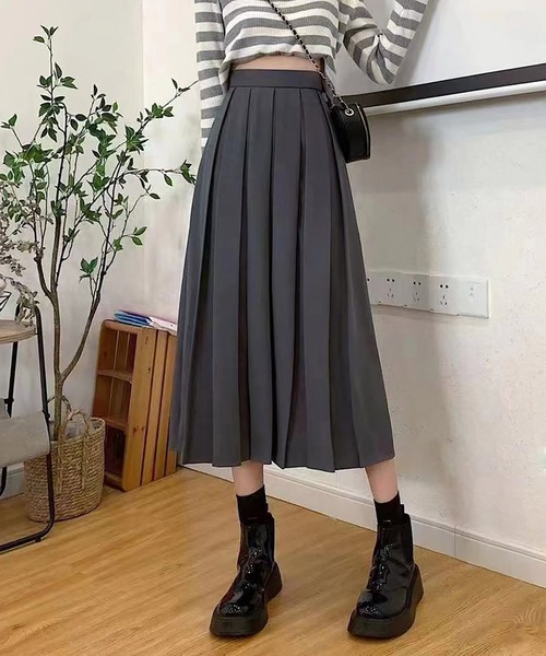 SAISON DE PAPILLON(セゾンドパピヨン)の「インバーテッドプリーツスカート(スカート・レディース・ブラウン/ベージュ/ブラック/グレー・M/XL/S/L)」の16枚目の写真