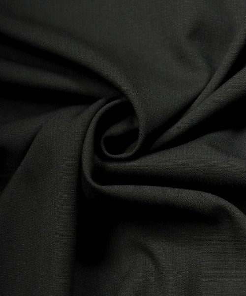 SITRY(シトリー)の「wide silhouette Drape Band Collar shirt/ワイドシルエット ドレープ バンドカラー 半袖 シャツ(シャツ/ブラウス・メンズ・チャコールグレー/ブラウン/サックスブルー/ベージュ/ブルー/ブラウン系その他・M/L)」の11枚目の写真