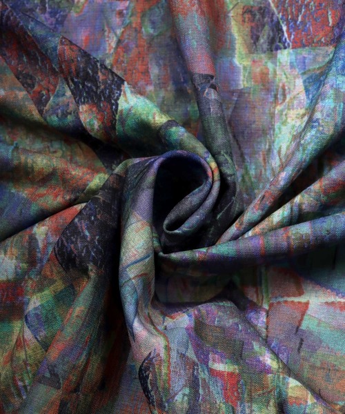 SITRY(シトリー)の「wide silhouette Drape Band Collar shirt/ワイドシルエット ドレープ バンドカラー 半袖 シャツ(シャツ/ブラウス・メンズ・チャコールグレー/ブラウン/サックスブルー/ベージュ/ブルー/ブラウン系その他・M/L)」の14枚目の写真