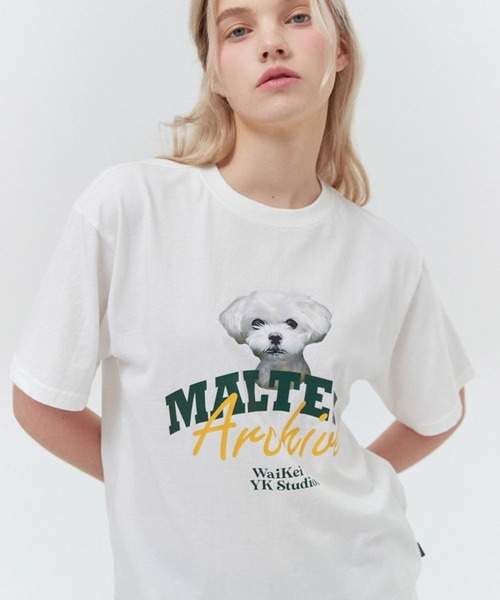 tシャツ 「UNISEX」Wai Kei／マルチーズリンガーT レディース メンズ WaiKei tシャツ 「UNISEX」Wai Kei／マルチーズリンガーT