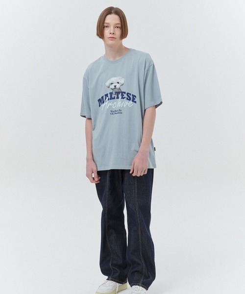 【WAIKEI】★ショール カラー マリン マンツーマンTシャツ★ WaiKei（ワイケイ）の「【UNISEX】Wai Kei／マルチーズ