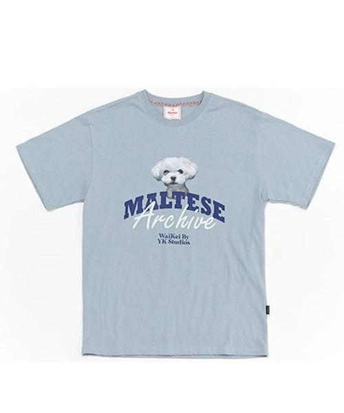 【WAIKEI】★ショール カラー マリン マンツーマンTシャツ★ WaiKei（ワイケイ）の「【UNISEX】Wai Kei／マルチーズ