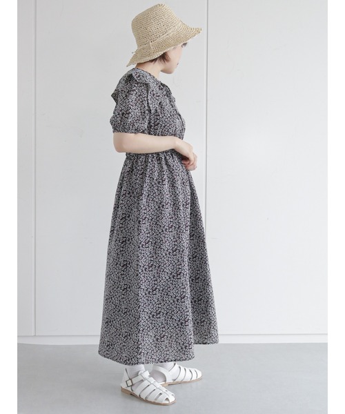 ehka sopo(エヘカソポ)の「付け衿花柄ワンピース(ワンピース・レディース・サックスブルー/オフホワイト/ブラック・フリ-)」の13枚目の写真
