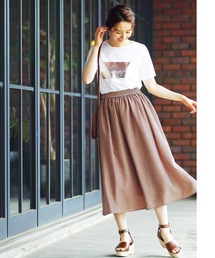 ENNEA | 【手洗いできる♪】シアーギンガムチェック・フレアースカート(スカート)