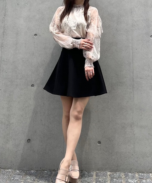 titty＆Co. PETIT by poyo（ティティーアンドコープティバイポヨ）の「【titty&Co.PETIT by POYO】シアー刺繍レースブラウス（シャツ/ブラウス・レディース・ブラック/ホワイト・FREE）」の14枚目の写真