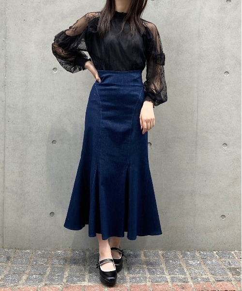 titty＆Co. PETIT by poyo（ティティーアンドコープティバイポヨ）の「【titty&Co.PETIT by POYO】シアー刺繍レースブラウス（シャツ/ブラウス・レディース・ブラック/ホワイト・FREE）」の18枚目の写真