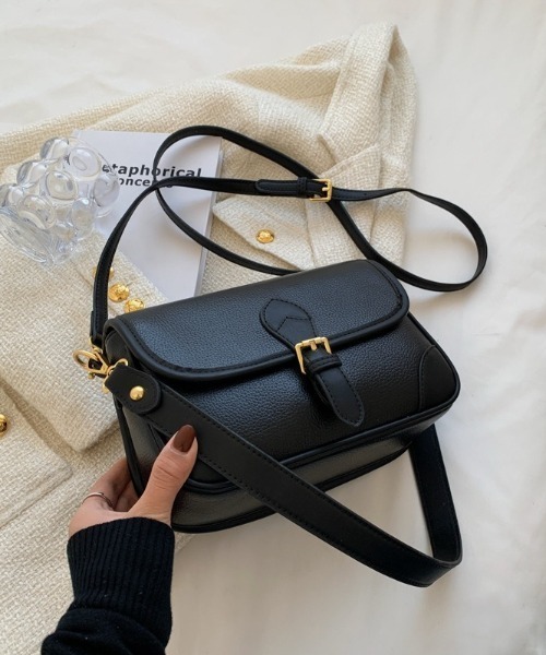 MAISON BREEZE(メゾンブリーズ)の「【MAISON BREEZE】レトロスクエアショルダーバッグ KNF(ショルダーバッグ・レディース・ブラック/アイボリー/グリーン・FREE)」の1枚目の写真