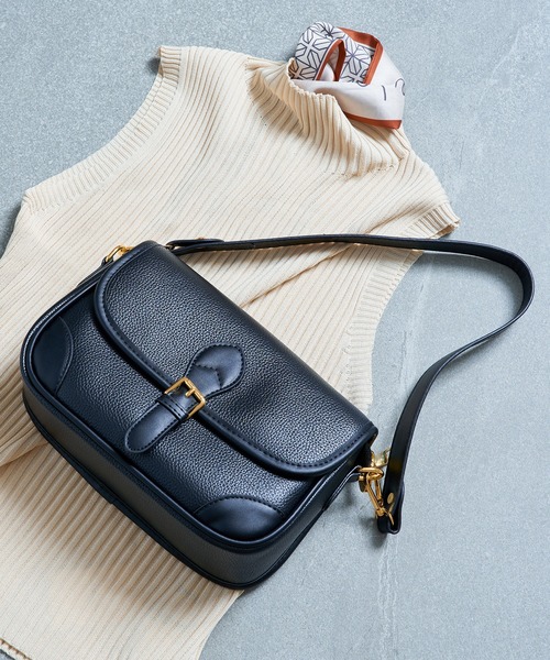 MAISON BREEZE(メゾンブリーズ)の「【MAISON BREEZE】レトロスクエアショルダーバッグ KNF(ショルダーバッグ・レディース・ブラック/アイボリー/グリーン・FREE)」の8枚目の写真