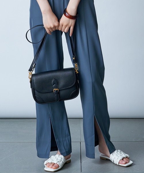 MAISON BREEZE(メゾンブリーズ)の「【MAISON BREEZE】レトロスクエアショルダーバッグ KNF(ショルダーバッグ・レディース・ブラック/アイボリー/グリーン・FREE)」の11枚目の写真