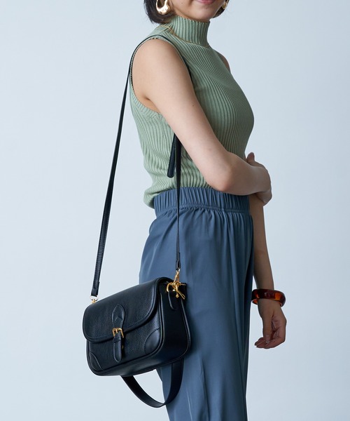 MAISON BREEZE(メゾンブリーズ)の「【MAISON BREEZE】レトロスクエアショルダーバッグ KNF(ショルダーバッグ・レディース・ブラック/アイボリー/グリーン・FREE)」の13枚目の写真