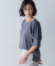 【WEB別注】タックスリーブコットンスムースカットソー