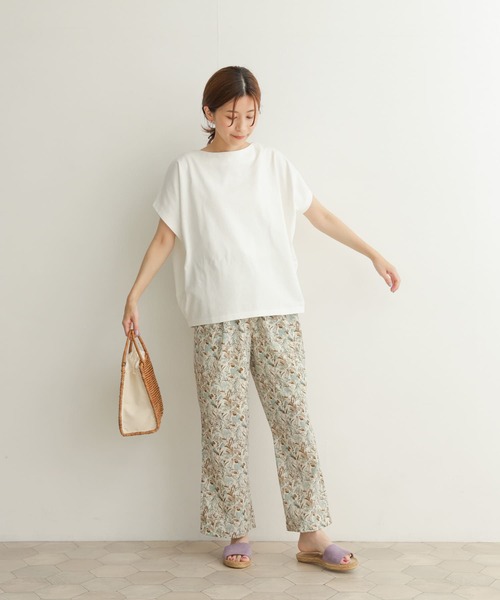 URBAN RESEARCH DOORS（アーバンリサーチドアーズ）の「ドライコットンボートネックプルオーバー（Tシャツ/カットソー・レディース・ベージュ/ネイビー/オフホワイト・MEDIUM）」の16枚目の写真