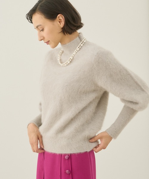 ANAYI（アナイ）の「FLUFFY天竺パフスリーブ プルオーバー（ニット