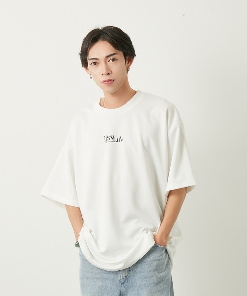 iisy(イージー)の「LUV×iisyコラボプリントTシャツ(Tシャツ/カットソー・メンズ・ホワイト/ブラック・S/M/L)」の16枚目の写真