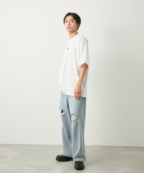 iisy(イージー)の「LUV×iisyコラボプリントTシャツ(Tシャツ/カットソー・メンズ・ホワイト/ブラック・S/M/L)」の13枚目の写真
