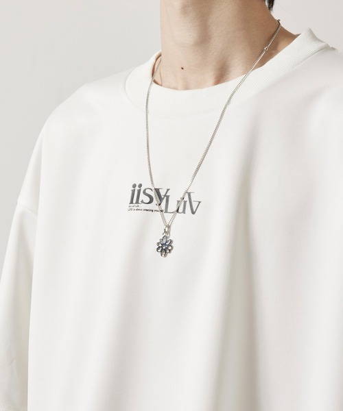 iisy(イージー)の「LUV×iisyコラボプリントTシャツ(Tシャツ/カットソー・メンズ・ホワイト/ブラック・S/M/L)」の10枚目の写真