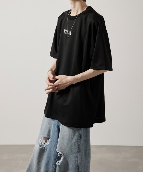 iisy(イージー)の「LUV×iisyコラボプリントTシャツ(Tシャツ/カットソー・メンズ・ホワイト/ブラック・S/M/L)」の6枚目の写真