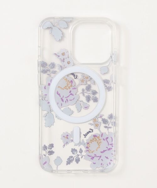 COACH(コーチ)の「iPhone 13 PRO ケース ウィズ ムーディー フローラル プリント(スマホケース/カバー・レディース・パープル系その他・ONE)」の2枚目の写真