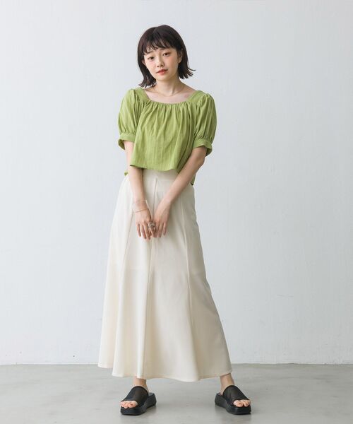 RETRO GIRL（レトロガール）の「2ｗayリボンBL（シャツ/ブラウス・レディース・ブラック/オフホワイト/グリーン・FREE）」の10枚目の写真