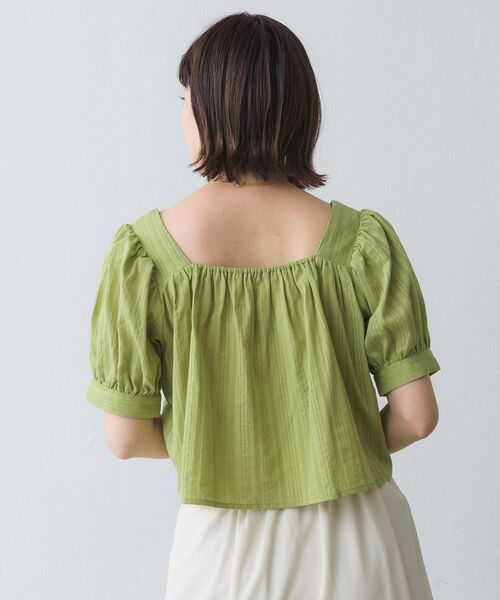 RETRO GIRL（レトロガール）の「2ｗayリボンBL（シャツ/ブラウス・レディース・ブラック/オフホワイト/グリーン・FREE）」の21枚目の写真