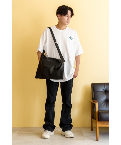 DEVICE+（デバイスプラス）の「DEVICE+  フェイクレザーベルト ショルダーバッグ（ショルダーバッグ・メンズ・ブラック・FREE）」の16枚目の写真