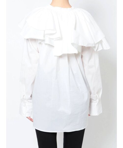 ELENDEEK（エレンディーク）の「2WAY FRILL COLLAR BL（シャツ/ブラウス・レディース・ブラック/オフホワイト・FREE）」の17枚目の写真