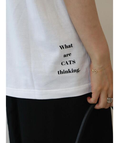 AMERICAN HOLIC(アメリカンホリック)の「CATS ART THINKING(Tシャツ/カットソー・レディース・ホワイト・L/M)」の5枚目の写真