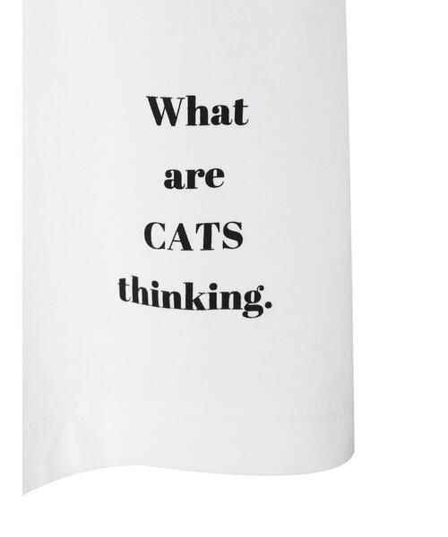 AMERICAN HOLIC(アメリカンホリック)の「CATS ART THINKING(Tシャツ/カットソー・レディース・ホワイト・L/M)」の14枚目の写真