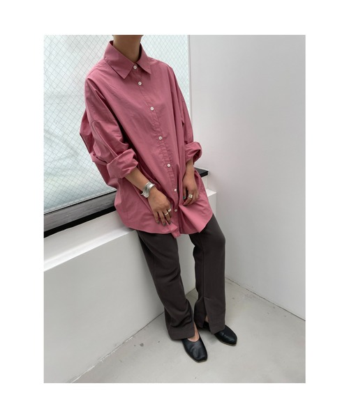 BLACK BY MOUSSY（ブラックバイマウジー）の「【WEB限定】slit sweat pants（スリットスウェットパンツ）（スウェットパンツ・レディース・ベージュ/パープル/グリーン/ライトブラック・FREE）」の9枚目の写真