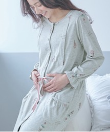 Rosemadame（ローズマダム）の「やわらかスムース素材のアイスプリント パジャマ ワンピース＆パンツセット（マタニティウェア/グッズ・レディース）」