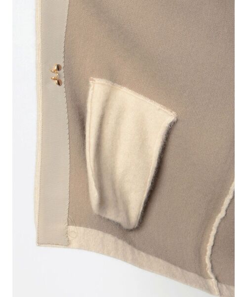 LAGUNAMOON（ラグナムーン）の「ラクーン配色コクーンカーディガン（カーディガン/ボレロ・レディース・イエロー/ブルー/アイボリー/モカ・FREE）」の9枚目の写真