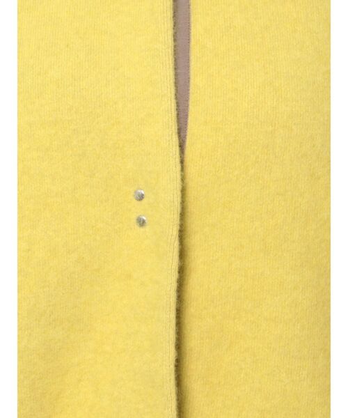 LAGUNAMOON（ラグナムーン）の「ラクーン配色コクーンカーディガン（カーディガン/ボレロ・レディース・イエロー/ブルー/アイボリー/モカ・FREE）」の6枚目の写真