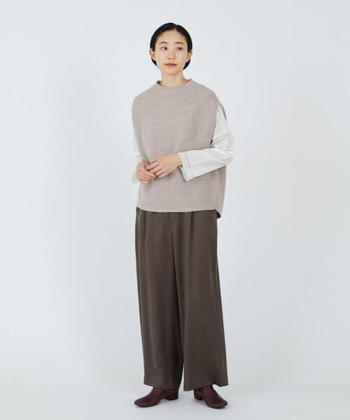 ADIEU TRISTESSE(アデュートリステス)の「ツイルストレートパンツ(その他パンツ・レディース・ブラック/マスタード/カーキ・38)」の10枚目の写真