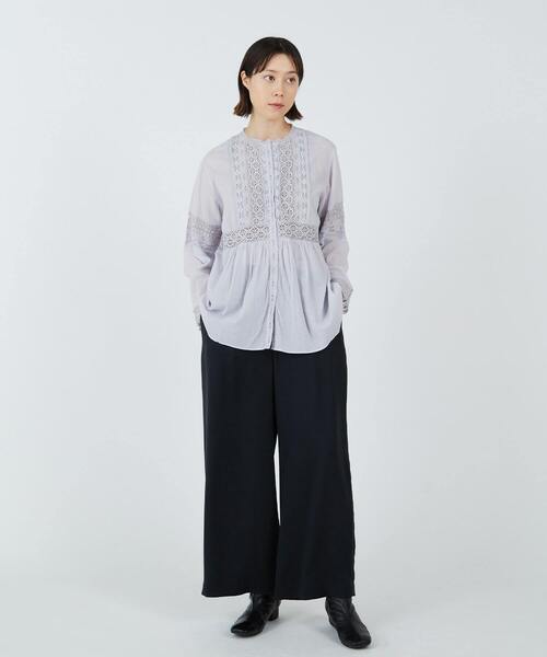 ADIEU TRISTESSE(アデュートリステス)の「ツイルストレートパンツ(その他パンツ・レディース・ブラック/マスタード/カーキ・38)」の17枚目の写真
