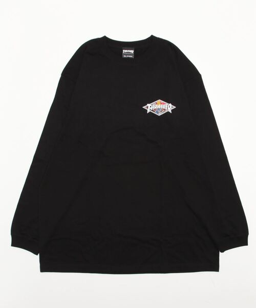 THRASHER(スラッシャー)の「【ムラサキスポーツ別注】THRASHER/スラッシャー オーバーサイズ バックプリントロンT TH8322SA DIAMND(Tシャツ/カットソー・メンズ・ホワイト/ブラック/グリーン・M/L/XL)」の8枚目の写真