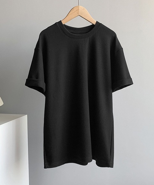Girly Doll(ガーリードール)の「シンプルベーシックTシャツ(Tシャツ/カットソー・レディース・ブラック/ピンク系その他/ホワイト/グリーン・F)」の1枚目の写真