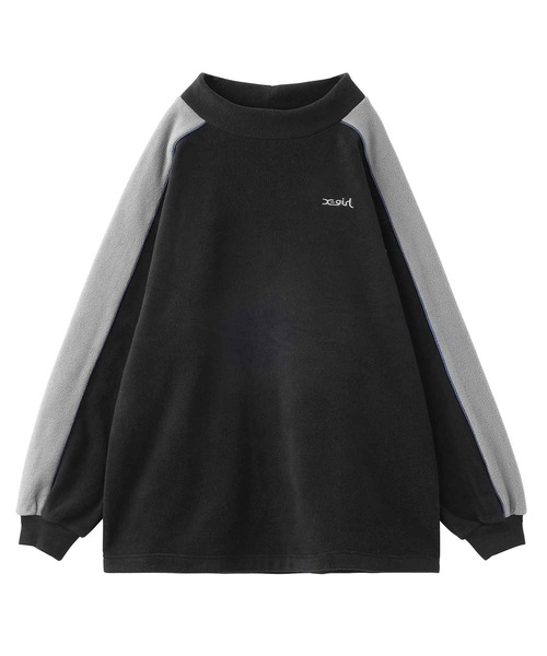 X-girl（エックスガール）の「FLEECE TUNIC TOP（Tシャツ/カットソー・レディース・ブラック/ネイビー・S/M）」の16枚目の写真