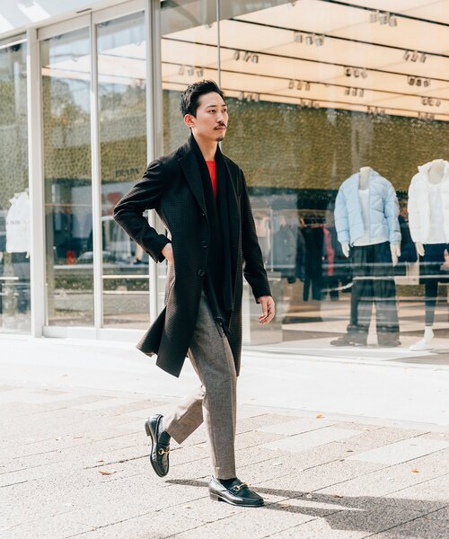 EDIFICE（エディフィス）の「16ゲージ クルーネック ニット（ニット/セーター・メンズ・ホワイト/チャコールグレー/ブラック/ベージュ/ネイビー/レッド/ブルー/グリーン・SMALL/MEDIUM/LARGE/X-LARGE）」の13枚目の写真