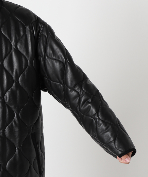JOURNAL STANDARD(ジャーナルスタンダード)の「シープレザー キルティング ミリタリー ライナー(ブルゾン・メンズ・ブラック・MEDIUM/LARGE)」の17枚目の写真