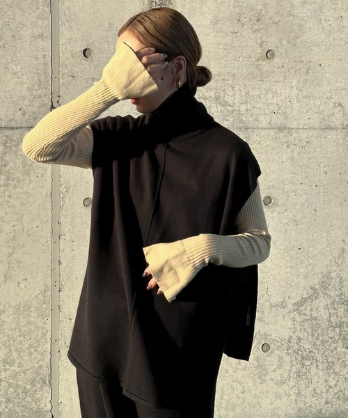 リンキングタートルニットベスト（ベスト）｜select MOCA by son