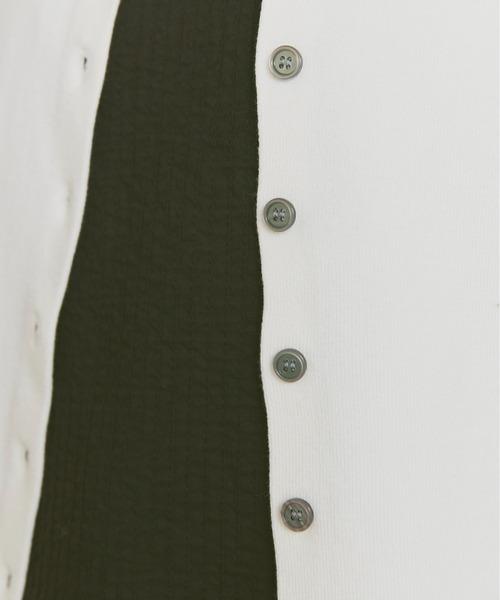 Libra Cue（リブラ キュー）の「襟付ニットカーディガン（カーディガン/ボレロ・レディース・ベージュ/アイボリー/ブラック/グレー・FREE）」の5枚目の写真