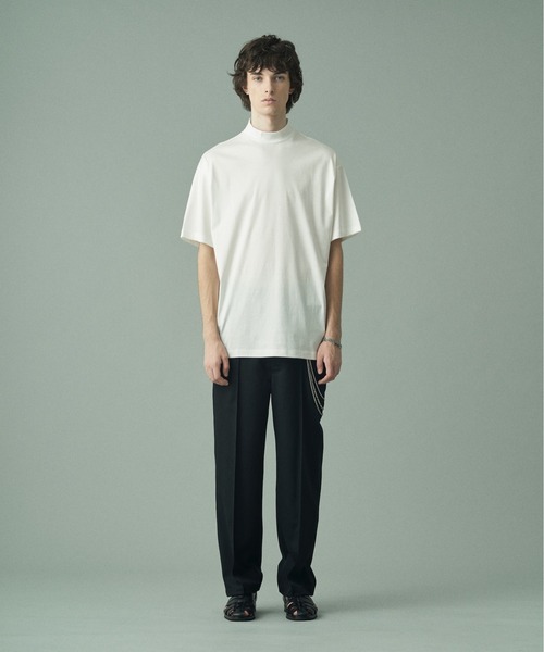 Juha(ユハ)の「SUPERIOR PIMA COTTON MOCK-NECK TEE(Tシャツ/カットソー・メンズ・ブラック/ホワイト/グレー・3/4)」の6枚目の写真