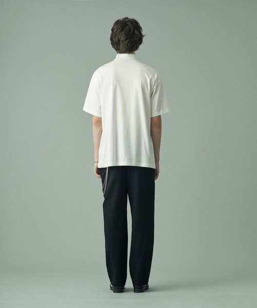 Juha(ユハ)の「SUPERIOR PIMA COTTON MOCK-NECK TEE(Tシャツ/カットソー・メンズ・ブラック/ホワイト/グレー・3/4)」の14枚目の写真